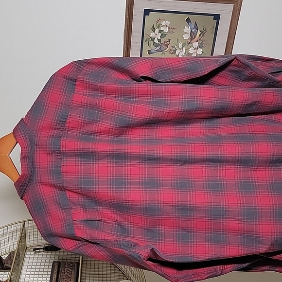 Eddie Bauer Performance Expedition Long Sleeve Plaid Flannel Shirt - Picture 5 of 8